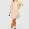 Grande Taille - Robe Sweat Basique à Col Zippé 1 Grande Taille - Robe Sweat Basique à Col Zippé -Pas Cher Vêtue Diva Magasin gzz46469 stone xl scaled