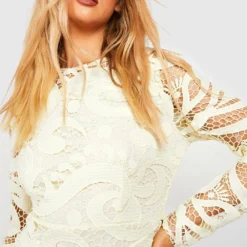 Tall - Robe Patineuse Premium En Dentelle -Pas Cher Vêtue Diva Magasin gzz46550 lemon xl 3