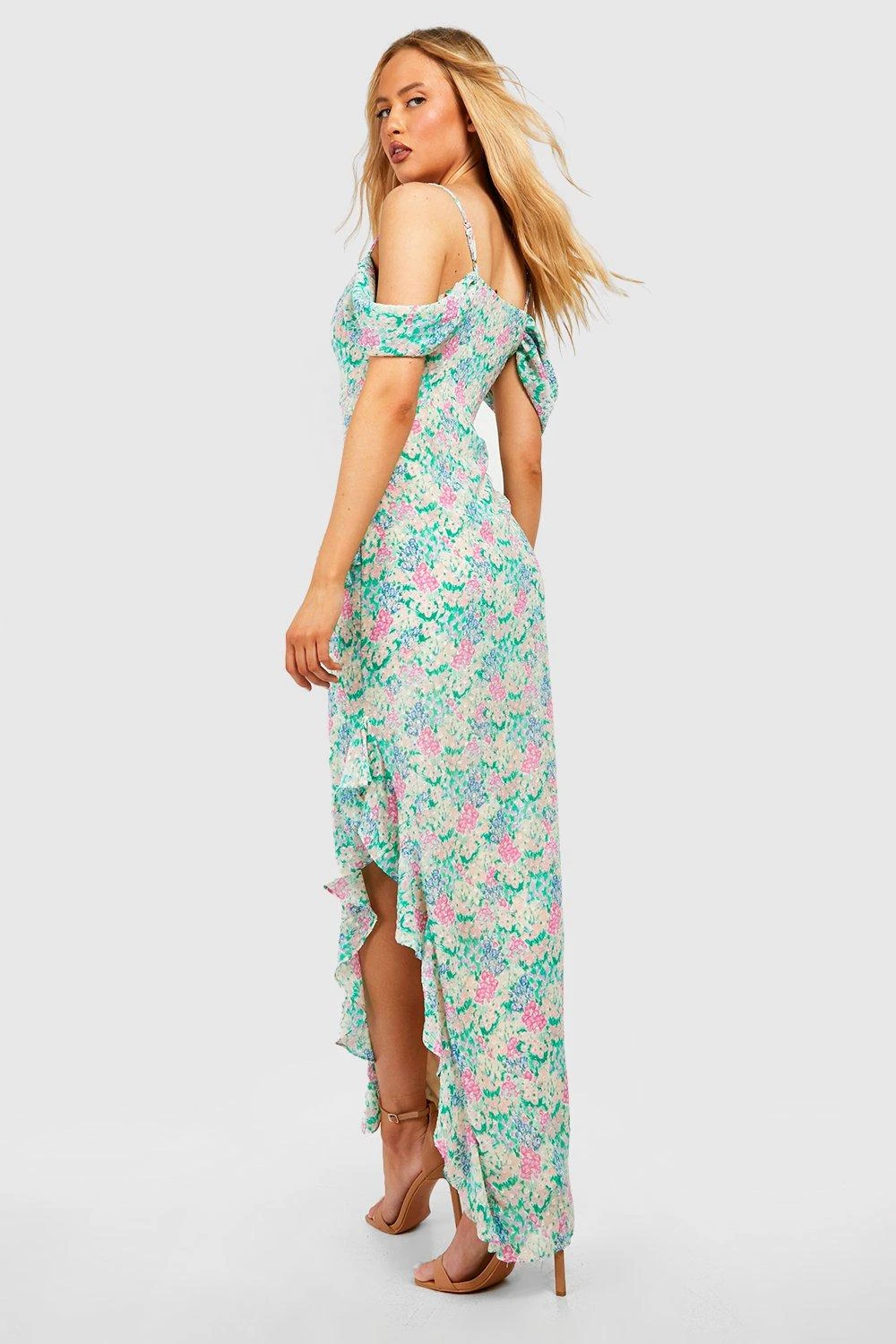 Tall - Robe Longue Fleurie En Crochet 4 Tall - Robe Longue Fleurie En Crochet – Image 2