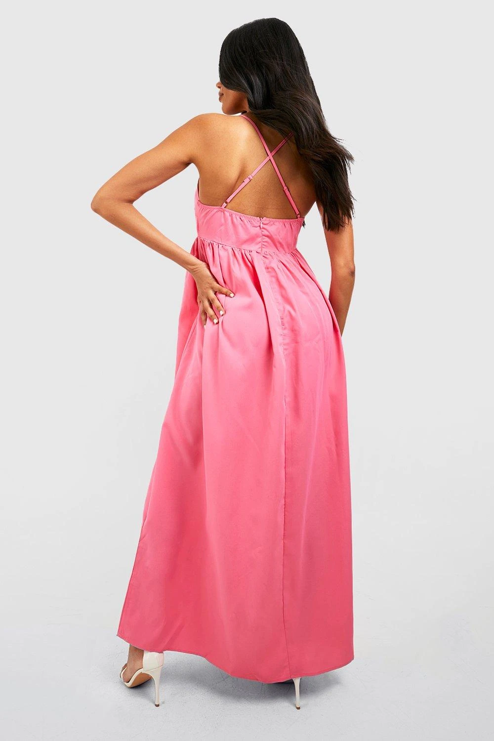 Maternité - Robe De Grossesse à Bretelles Fines 4 Maternité - Robe De Grossesse à Bretelles Fines – Image 2