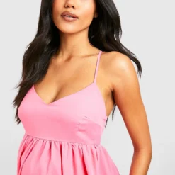 Maternité - Robe De Grossesse à Bretelles Fines 8 Maternité - Robe De Grossesse à Bretelles Fines -Pas Cher Vêtue Diva Magasin gzz46584 pink xl 2