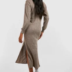 Maternité - Robe De Grossesse Mi-longue -Pas Cher Vêtue Diva Magasin gzz46607 oatmeal xl 1