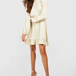 Robe Texturée à Volants -Pas Cher Vêtue Diva Magasin gzz46670 black xl 3