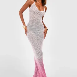 Robe Longue Dos Nu En Crochet