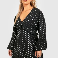 Grande Taille - Robe Babydoll à Volants