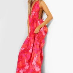 Tall - Robe Longue Tie Dye Décolletée