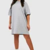 Grande Taille - Robe T-shirt Oversize En Coton