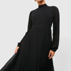 Robe Patineuse Mi-longue Plissée -Pas Cher Vêtue Diva Magasin gzz47014 black xl 2