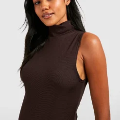 Maternité - Robe De Grossesse Longue à Col Roulé -Pas Cher Vêtue Diva Magasin gzz47041 chocolate xl 3