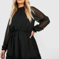 Grande Taille - Robe Patineuse En Mesh
