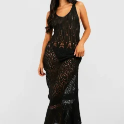 Petite - Robe De Plage En Crochet à Col V