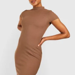 Tall - Robe Cape Courte Côtelée