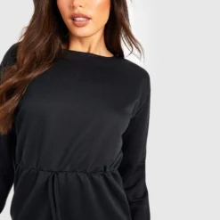 BOOHOO Tall - Robe Courte à Cordon De Serrage -Pas Cher Vêtue Diva Magasin gzz47921 black xl 3