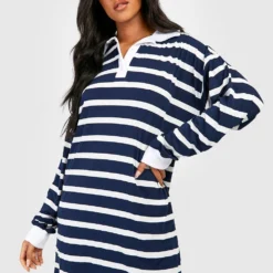 Tall - Robe à Rayures -Pas Cher Vêtue Diva Magasin gzz47931 navy xl 3