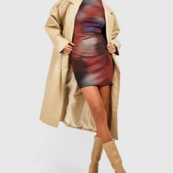 Robe Moulante En Mesh à Col Montant -Pas Cher Vêtue Diva Magasin gzz48110 multi xl 2