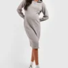 Maternité - Robe De Grossesse Mi-longue Zippée 1 Maternité - Robe De Grossesse Mi-longue Zippée -Pas Cher Vêtue Diva Magasin gzz48265 grey xl