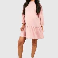 BOOHOO Maternité - Robe Sweat De Grossesse Péplum
