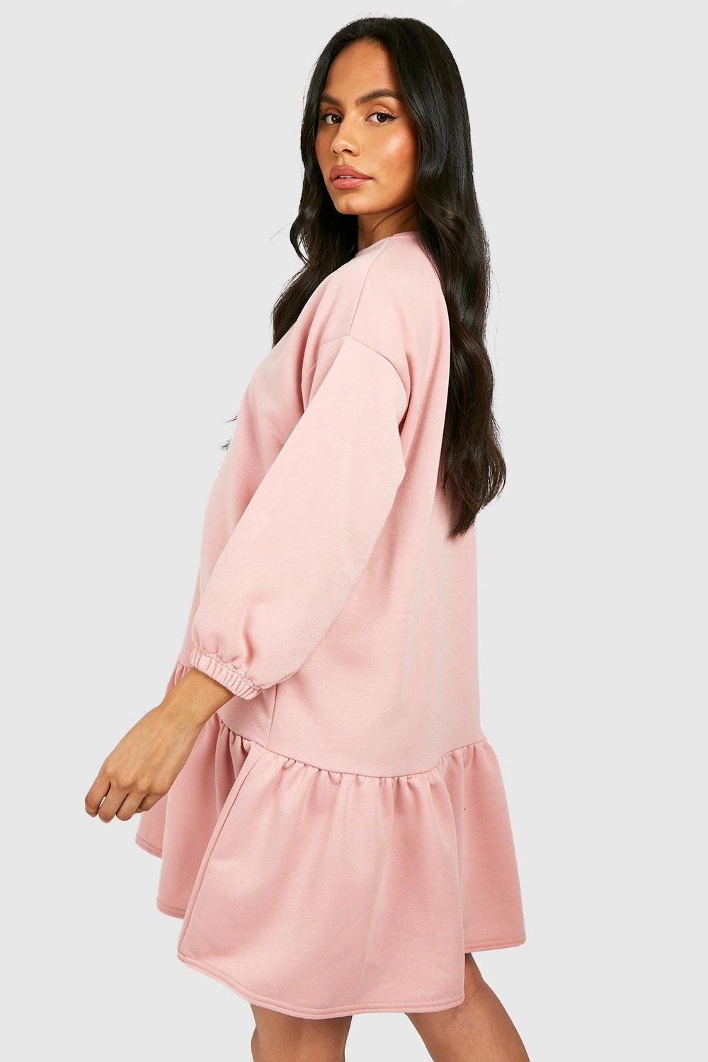 BOOHOO Maternité - Robe Sweat De Grossesse Péplum 4 BOOHOO Maternité - Robe Sweat De Grossesse Péplum – Image 2