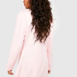 Robe Blazer Asymétrique -Pas Cher Vêtue Diva Magasin gzz48626 baby20pink xl 1