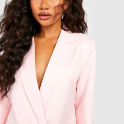Robe Blazer Asymétrique -Pas Cher Vêtue Diva Magasin gzz48626 baby20pink xl 3