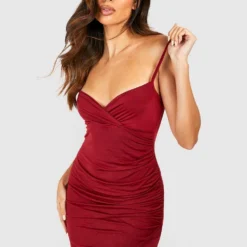 Robe Moulante Cache-cœur -Pas Cher Vêtue Diva Magasin gzz48727 berry xl 2