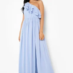 Petite - Robe Asymétrique à Volants 8 Petite - Robe Asymétrique à Volants -Pas Cher Vêtue Diva Magasin gzz48914 pale20blue xl 2