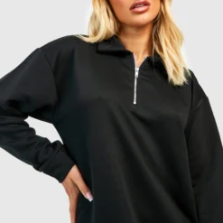 Robe Sweat Zippée 9 Robe Sweat Zippée -Pas Cher Vêtue Diva Magasin gzz48969 black xl 3 scaled