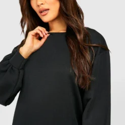 Robe Sweat Oversize -Pas Cher Vêtue Diva Magasin gzz48970 black xl 3