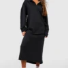 BOOHOO Robe Sweat Oversize à Col V