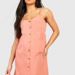 Maternité - Robe De Grossesse Patineuse Boutonnée -Pas Cher Vêtue Diva Magasin gzz48996 dusky20pink xl 2