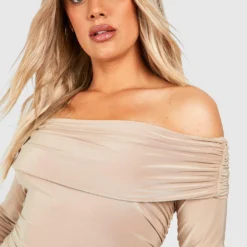 Grande Taille - Robe Mi-longue En Mesh -Pas Cher Vêtue Diva Magasin gzz49036 stone xl 3