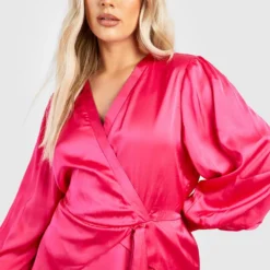 Grande Taille - Robe Patineuse Mi-longue -Pas Cher Vêtue Diva Magasin gzz49043 hot20pink xl 3