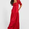Maternité - Robe De Grossesse Froncée En Lin 1 Maternité - Robe De Grossesse Froncée En Lin -Pas Cher Vêtue Diva Magasin gzz49304 red xl