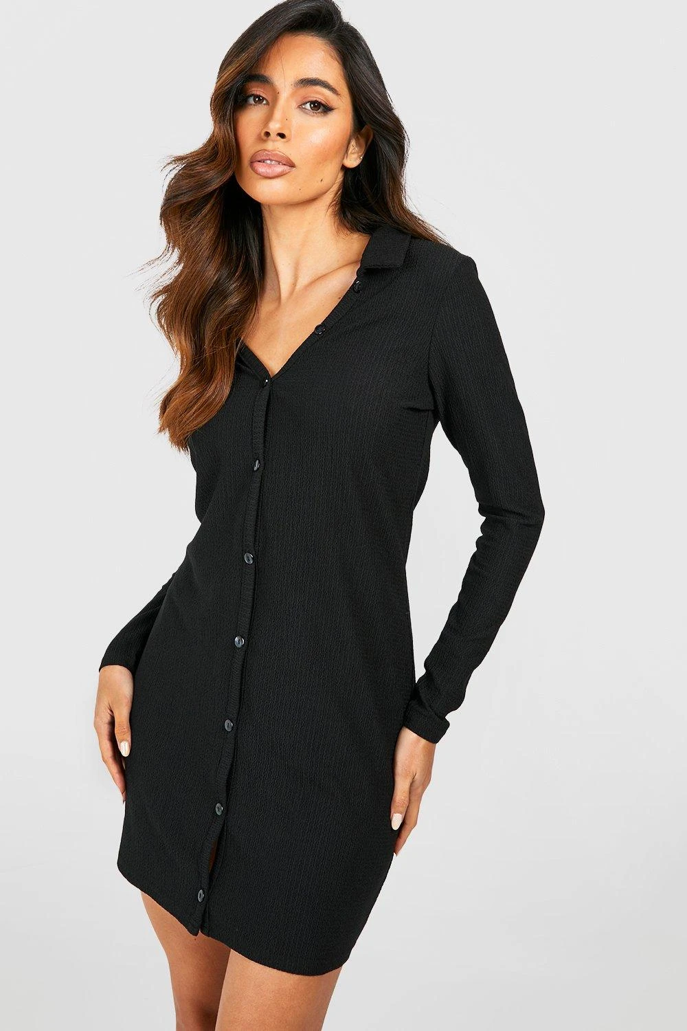 Robe Chemise Texturée 3 Robe Chemise Texturée