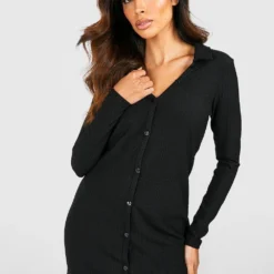 Robe Chemise Texturée 8 Robe Chemise Texturée -Pas Cher Vêtue Diva Magasin gzz49361 black xl 2