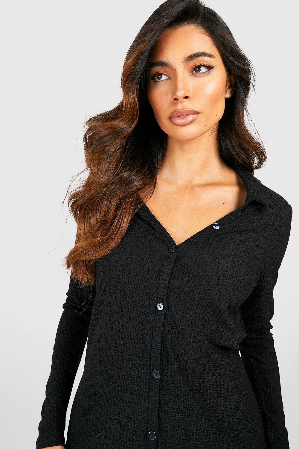 Robe Chemise Texturée 6 Robe Chemise Texturée – Image 4