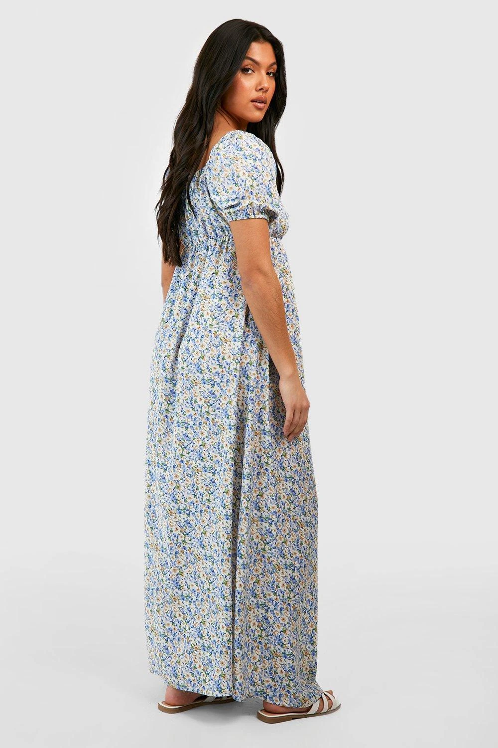 Maternité - Robe De Grossesse Nouée Fleurie 4 Maternité - Robe De Grossesse Nouée Fleurie – Image 2