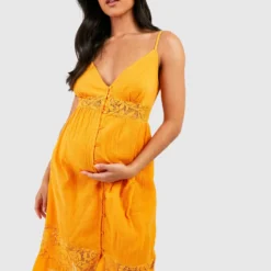 BOOHOO Maternité - Robe Mi-longue Crochet 7 BOOHOO Maternité - Robe Mi-longue Crochet -Pas Cher Vêtue Diva Magasin gzz49554 mustard xl 2 scaled