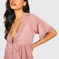 Maternité - Robe De Grossesse Mi-longue En Crochet 9 Maternité - Robe De Grossesse Mi-longue En Crochet -Pas Cher Vêtue Diva Magasin gzz49556 blush xl 3 scaled