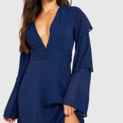 Tall - Robe Longue à Volants étagés -Pas Cher Vêtue Diva Magasin gzz49671 navy xl 3 scaled
