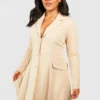 Grande Taille - Robe Blazer Patineuse 1 Grande Taille - Robe Blazer Patineuse -Pas Cher Vêtue Diva Magasin gzz49906 stone xl