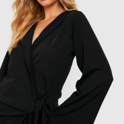 Tall - Robe Blazer à Manches évasées -Pas Cher Vêtue Diva Magasin gzz50009 black xl 2