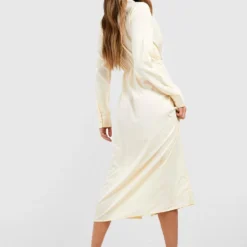 Robe Chemise Portefeuille -Pas Cher Vêtue Diva Magasin gzz50263 stone xl 1