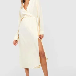 Robe Chemise Portefeuille -Pas Cher Vêtue Diva Magasin gzz50263 stone xl 2