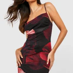 Robe Longue Fleurie En Mesh -Pas Cher Vêtue Diva Magasin gzz50503 red xl 2