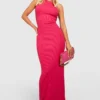 Robe Longue Côtelée à Col Nageur -Pas Cher Vêtue Diva Magasin gzz50510 hot20pink xl