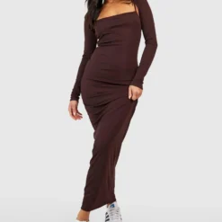 Petite - Robe Longue à Bretelles Et Volants