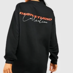 BOOHOO Petite - Robe Sweat Oversize Imprimé