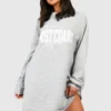 Petite - Robe Sweat Oversize à Slogan West Coast
