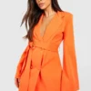 Robe Blazer De Tailleur à Manches évasées -Pas Cher Vêtue Diva Magasin gzz51000 orange xl